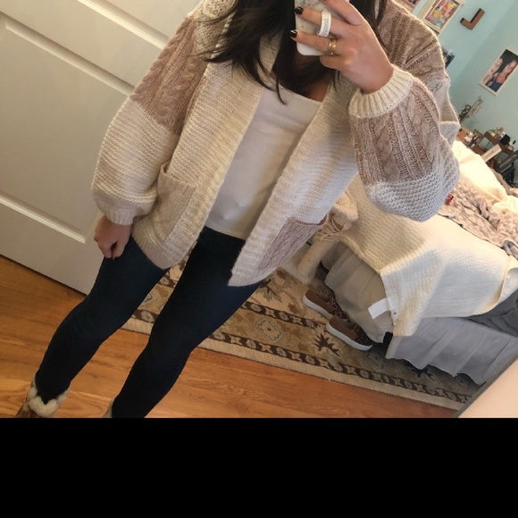 Cozy Patchwork Cardigan - Picture 2 of 3